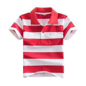 Polo a rayas personalizado para niños, camisa de diseño novedoso, de China - Product Image 5