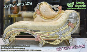 Sofá musulmán de escenario para boda, nuevo diseño, Paisley, dorado, para boda - Product Image 6