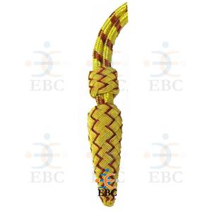 Decoraciones de Nudo de Espada Azul Cielo Dorado, Bullion Francés Hecho a Mano, Ecológico, Correa Única, Patrón Aéreo, Estilo Británico Canadiense del Comúnwealth - Product Image 2