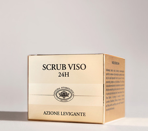 Scrub viso Gold Line con microsfere di gherigli di albicocca Made in Italy Made in Milan Food grade 50 ml per il commercio - Product Image 3