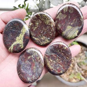 Colorful Dragon Bloodstone <b>Worry</b> <b>Stone</b> for Massage Polished Palm Pocket Stones Healing Crystals - Product Image 2