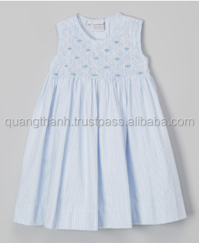 Hand smocked girl dress