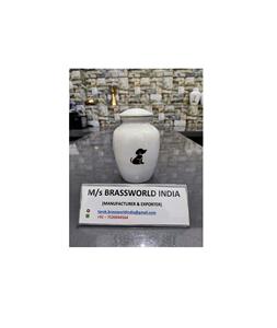 Urna de cremación de perlas, urna de cremación de mascotas de diseño moderno, suministros funerarios para cenizas de mascotas - Product Image 1