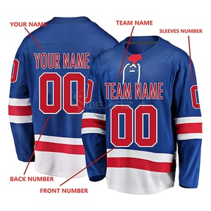 Nouveauté Maillot d'entraînement de hockey sur glace de haute qualité, design fantastique, col en O, sublimation, adapté aux performances - Product Image 2