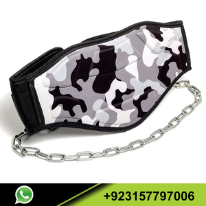 Premium Dip <b>Belt</b> <b>with</b> <b>Chain</b> - Weight <b>Belt</b> <b>with</b> <b>Chain</b> for Weightlifting Pullups and Dips High Comfort Neoprene Padded <b>Belt</b> - Product Image 2