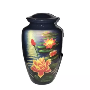 Nouvelles urnes de crémation humaines adultes en métal commémoratif solide classique Style européen - Product Image 2