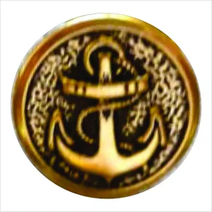 Bouton en bronze de forme ronde OEM bouton en métal de mode luxueuse dans des conceptions et des tailles de logo personnalisées accessoire de vêtement d'habillement