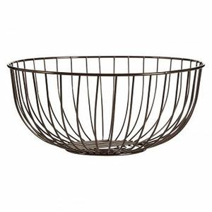 Bonita Venta de cesta de frutas de Material de hierro negro para el hogar, cocina, cestas de almacenamiento de alambre de Metal decorativas, precio bajo - Product Image 4