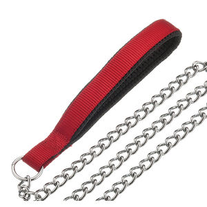 Laisse pour chien en fer de haute qualité avec poignée en chaîne en acier métallique souple, design simple et solide - Product Image 2