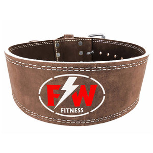 เข็มขัดคาดเอวหนังวัวสำหรับผู้ชายผู้หญิง,เข็มขัดยกน้ำหนักปรับได้ตามต้องการ - Product Image 2