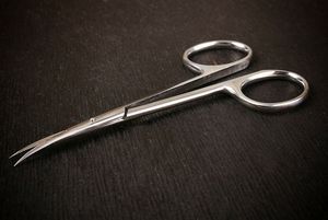 Ciseaux professionnels de manucure à cuticules ongles incurvés acier inoxydable personnalisé Logo Style beauté des doigts couleur vive poignée caractéristique - Product Image 2