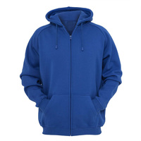 Hoodie Berbahan Fleece dengan Lapisan Spons - Jaket Fleece Wanita dengan Ritsleting Empat Arah di Lengan - Jaket dengan Hoodie