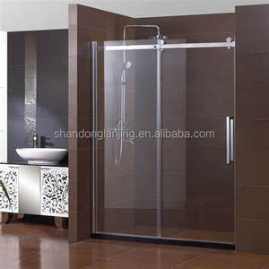 Porte de douche latérale en verre trempé transparent étanche <span class=keywords><strong>LG</strong></span> Modern, surface finie, usage intérieur, épaisseur 10 mm, pour salle de bain d'hôtel - Product Image 6