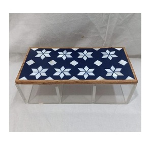Serpillière en bois d'acacia arabe, couvercle à incrustation, boîte en acrylique, décor indien, artisanat couvercle en bois, boîte cadeau, boîtes de luxe, art artisanal, vente en gros - Product Image 5