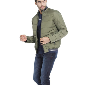 Veste matelassée slim pour homme, coupe-vent, décontractée, extérieure, à capuche, fermeture éclair, saison hivernale, logo personnalisé, taille XL, service OEM, non tissé - Product Image 5