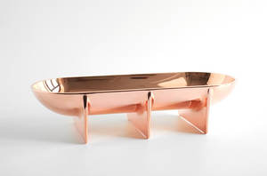 Cuenco de pie de cobre moderno y decorativo, hecho con cocina estadounidense usada de alta calidad, mesa de clúster y restricción de Hotel - Product Image 2