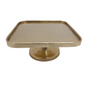 Luxurious Design Handmade Metal Cake <b>Stand</b> with Hammered Design Base for Wedding <b>Table</b> <b>Top</b> <b>Display</b> in Wholesale. - Product Image 4
