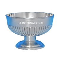 Plat de service à salade plaqué or avec support, décoratif pour mariage, réception, utilisation en traiteur, réchaud