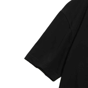 เสื้อยืดคอกลมแขนสั้นผ้าฝ้าย 100% พิมพ์ลายซิลค์สกรีนตามสั่ง สำหรับผู้ชายไซส์ใหญ่ ป้องกันการยับ ขายส่งเสื้อผ้าจากบังกลาเทศ - Product Image 2