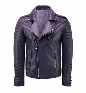 Veste de motard en cuir de mouton pour femmes, fermeture avec fermeture éclair, unisexe, taille haute, disponible en toutes les couleurs, fabriqué au Pakistan - Product Image 1