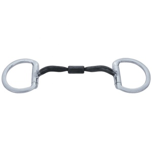 2024 allemand de haute qualité en acier inoxydable Bit Dee Ring Eggbutt Double-Jointed/Broken Snaffle Silver Embouchure - Product Image 6