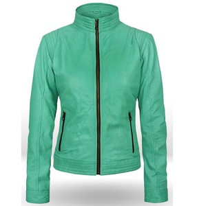 Veste en cuir de vache brossé pour femme, blouson décontracté à fermeture éclair, à la mode, 2020 — 2021 - Product Image 1
