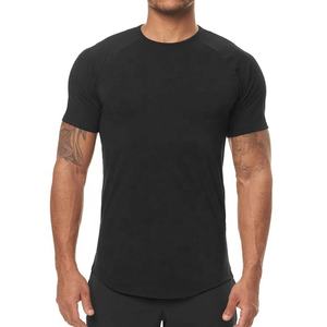 Unisex 100% algodón hombres gimnasio camisetas moda de talla grande músculo Slim Fit y camiseta de gran tamaño estilo liso ropa de moda para hombres - Product Image 3
