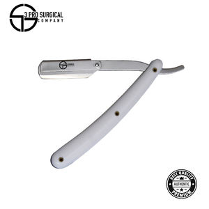 Maquinilla de afeitar recta de calidad 3Pro diseñada para uso profesional, construcción de acero inoxidable, diseño ligero y facilidad de control - Product Image 6