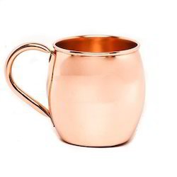 Tasse en acier de baril de cuivre pur de conception supérieure de qualité supérieure pour les tasses en cuivre de mule de Moscou ensemble de 4 pièces - Product Image 4