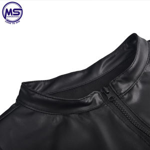 Camiseta sin mangas de cuero con cremallera completa de secado rápido transpirable ecológica personalizada cuello redondo patrón sólido Fitness sin mangas Slim Fit - Product Image 3