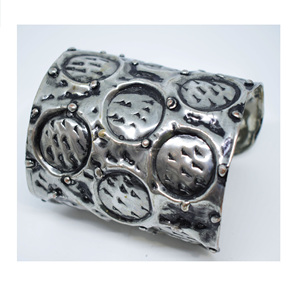 2025 3mm Shiny Heavy <b>Bangle</b> Indian ayurvedic Christmas Curved Hollow Wide Rustic Jewelry Embosses Chunky Cuff Bracelet Jewelry - Product Image 3