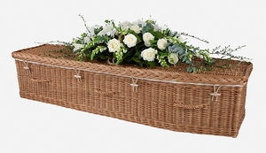 Ataúd de Mimbre y Ratán Marrón Económico y Duradero para Adultos, con Capacidad de 220 Pulgadas Cúbicas, para Entierros y Artículos Funerarios - Product Image 6