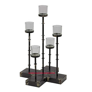 Venta directa de fábrica OEM Soporte de vela de huracán Decoración de boda y decoración del hogar disponible - Product Image 1