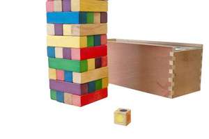 Torre abatible de madera, madera de pino o goma, tamaño personalizado, color de logotipo y madera - Product Image 5