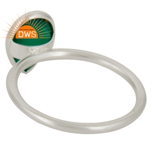 Green Onyx Gemstone Bezel <b>Set</b> Ring Jewelry Wholesale Fashion Designer Solid 925 Fine <b>Silver</b> Ring Classic Collection - Product Image 3