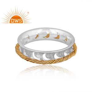 Fina plata esterlina Spinner declaración banda anillo plata joyería fabricante para ocasiones, fiestas, regalo. - Product Image 2