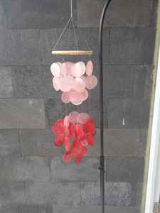 Carillons éoliens en coquillages de capiz naturels, techniques polie et brute, style musical nautique, pour décoration romantique, vente en gros, son - Product Image 3