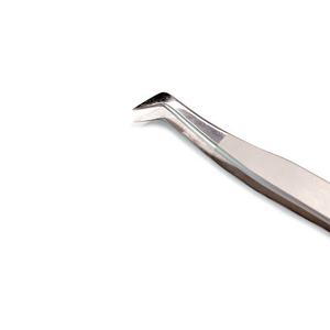 Pince à cils personnalisée à pointe en fibre pince à cils Volume pince à cils Lash Tech pince à épiler à 90 degrés pour l'extension des cils - Product Image 2