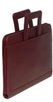 Sac portefeuille business avec logo personnalisé sac portefeuille multifonctionnel marron en cuir PU de qualité supérieure porte-documents format A4