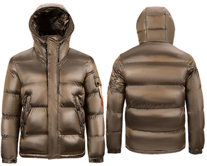 Veste matelassée légère, écologique, respirante, imperméable, coupe-vent, à capuche amovible, isolée pour l'hiver, pour hommes et femmes - Product Image 3