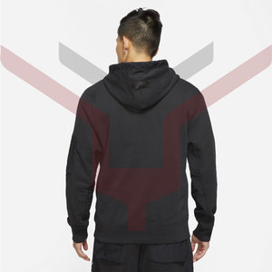 No <b>Zip</b> <b>Hooded</b> Sweatshirts Wholesale Custom Made Kangaroo Pocket Crew Neck Flat Drawstring Ribbed Cuffs Hoodies - Product Image 5