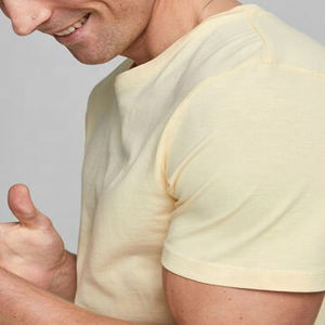 Vêtements pour hommes T-shirts High Street Style O Neck Short Sleeve Cotton Breathable Summer OEM Custom Design Cheap Price Man T Shirt - Product Image 4