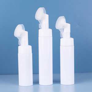 150ml 200ml plastic pet empty foam soap wash pump bottle with silicone brush foam pump bottle 50 ml foam bottle 200ml