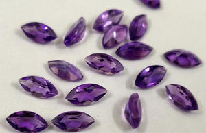 Piedra Preciosa de Amatista Facetada en Forma de Marquesa de Color Púrpura Natural de 22X11MM, Piedra Suelta Calibrada, Gran Venta, Piedra de Nacimiento de Febrero - Product Image 4