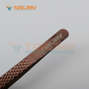 Pinzas de extensión de pestañas profesionales, titanio, oro rosa, volumen, levantamiento de pestañas postizas, herramientas de belleza - Product Image 5