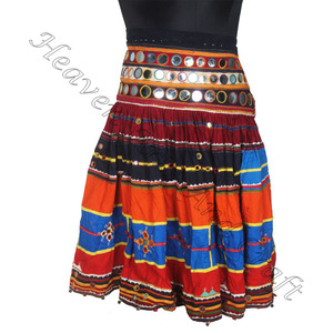 Real Vintage Banjara Traditional <b>Skirts</b> Real Vintage Gypsy Boho <b>Flare</b> <b>Skirt</b> Banjara Dancer's <b>Skirt</b> Real Vintage Kutchi Mirror - Product Image 4