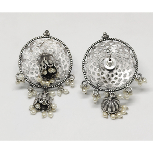 Treanding-pendientes de plata hechos a mano, con aspecto de lágrima - Product Image 3