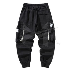 Joggers décontractés noirs sur mesure 2020 pour hommes, design élégant avec poches latérales, anti-plis, option grandes tailles pour l'hiver - Product Image 2