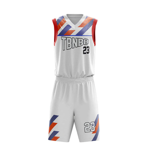 Plus Size Customizable Youth Team Basketball Uniform High Quality Heat-Transfer Printed Breathable Hot <b>Sale</b> Basketball Uniform - Product Image 3