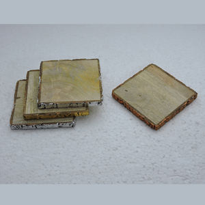 Posavasos personalizados de té de madera de alta calidad Forma y tamaño Impreso Suministro de fábrica Posavasos de Acacia con soporte en SCI - Product Image 5